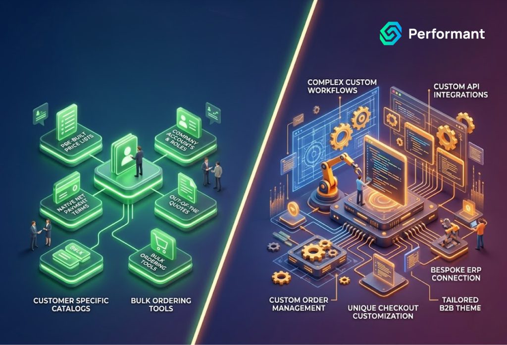 Shopify B2B: What’s Native vs What Needs Custom Work